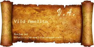 Vild Amelita névjegykártya